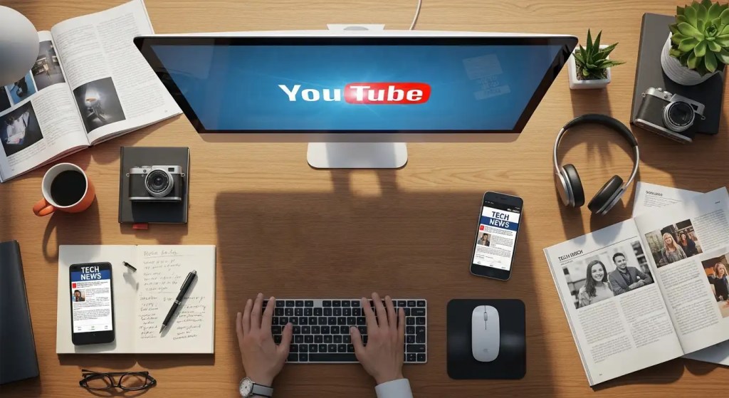 Creador de contenido analizando nichos rentables para ganar dinero en YouTube con finanzas personales y Make Money Online.